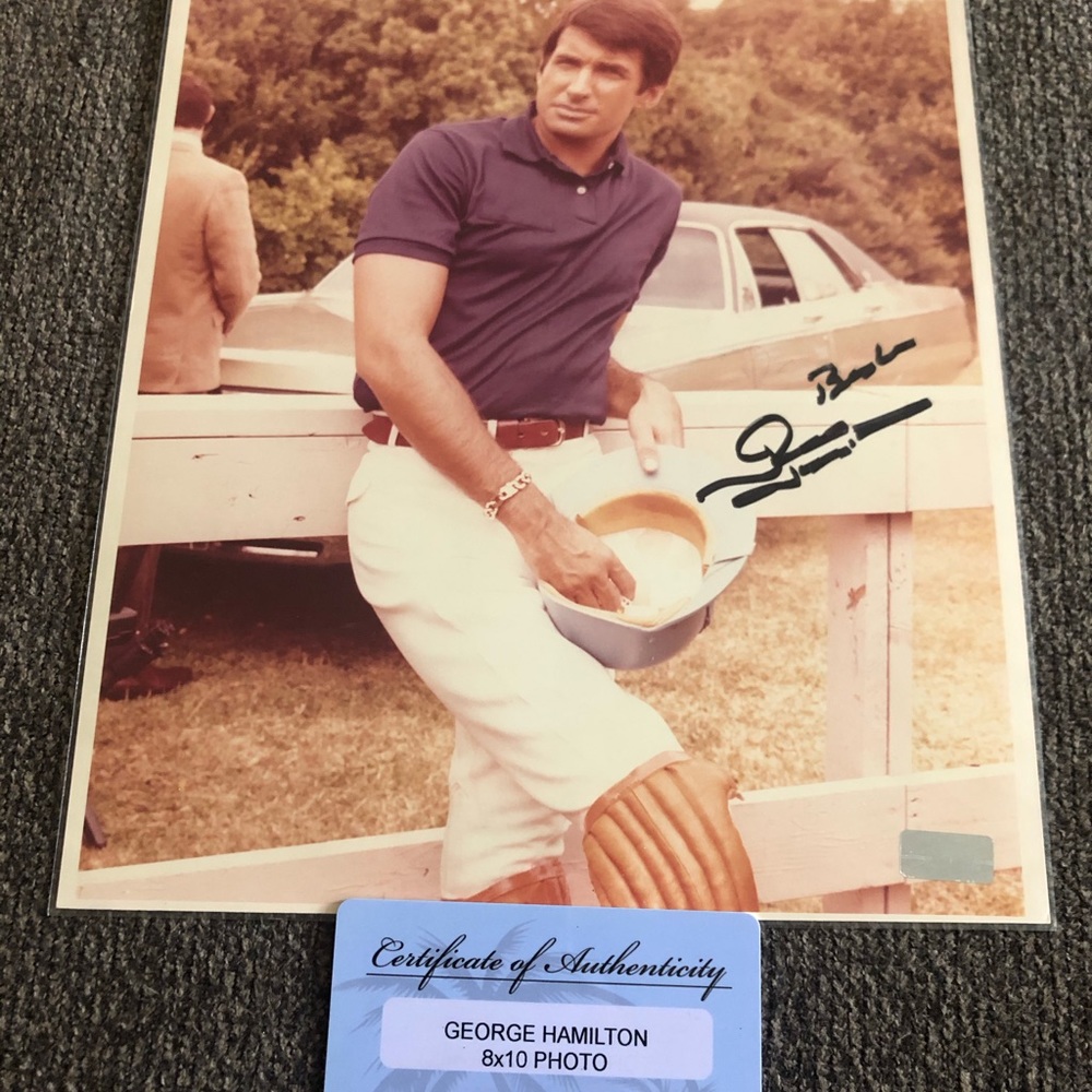 Autographed George Hamilton picture